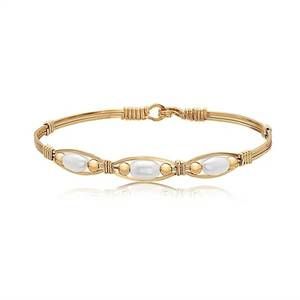 NEW RONALDO women's bella bracelet in gold with pearls